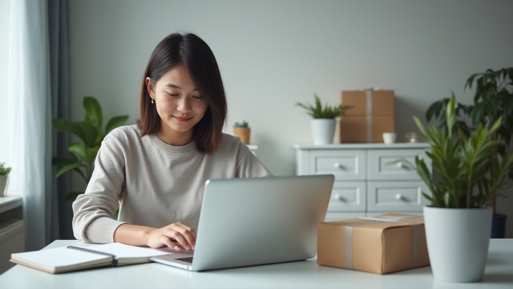 Persona trabajando en un proyecto pequeño desde casa sin financiamiento externo