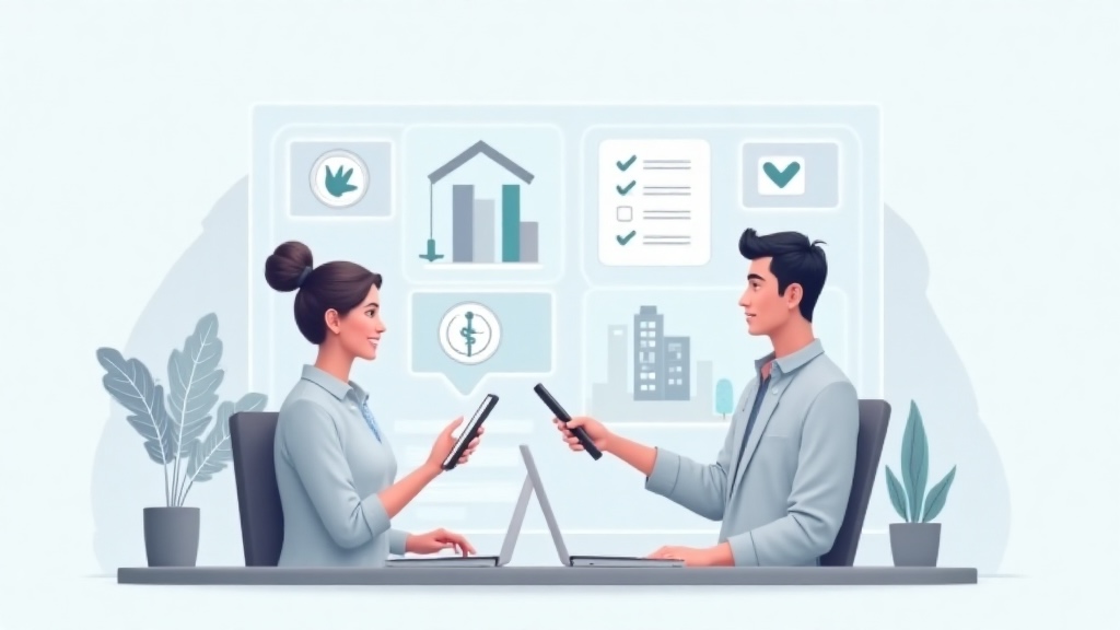 Ilustración o fotografía en tonos claros que representa a una persona usando herramientas financieras con impacto positivo en su comunidad